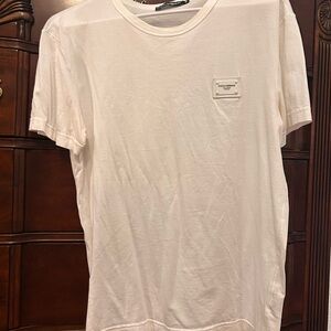 Dolce & Gabbana White Short Sleeve Tee